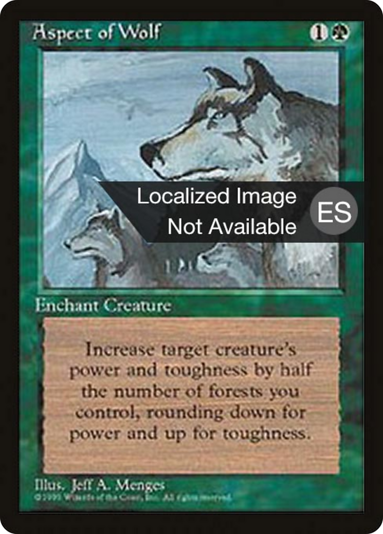 Aspect of Wolf [Fourth Edition Foreign Black Border] | Shuffle n Cut Hobbies & Games