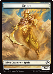 Spirit (0006) // Spirit (0007) Double-Sided Token [Tarkir: Dragonstorm Tokens] | Shuffle n Cut Hobbies & Games