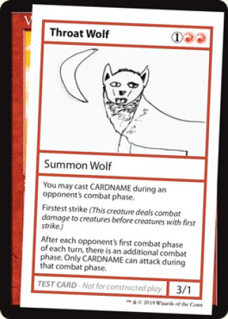 Throat Wolf (2021 Edition) [Mystery Booster Playtest Cards] | Shuffle n Cut Hobbies & Games