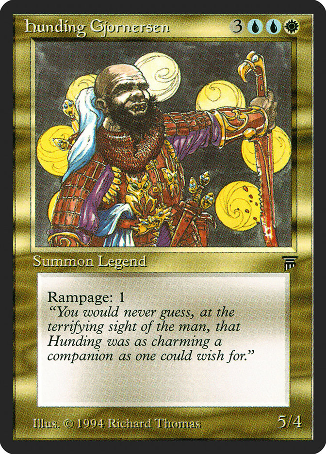 Hunding Gjornersen [Legends] | Shuffle n Cut Hobbies & Games
