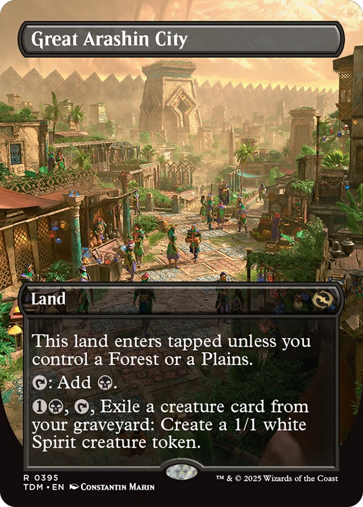 Great Arashin City (Borderless) [Tarkir: Dragonstorm] | Shuffle n Cut Hobbies & Games