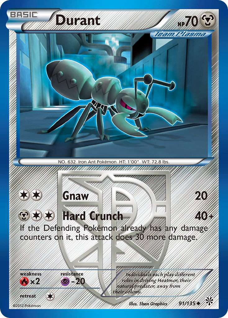 Durant (91/135) [Black & White: Plasma Storm] | Shuffle n Cut Hobbies & Games
