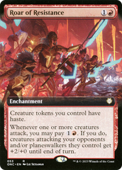 Roar of Resistance (Extended Art) [Phyrexia: All Will Be One Commander] | Shuffle n Cut Hobbies & Games