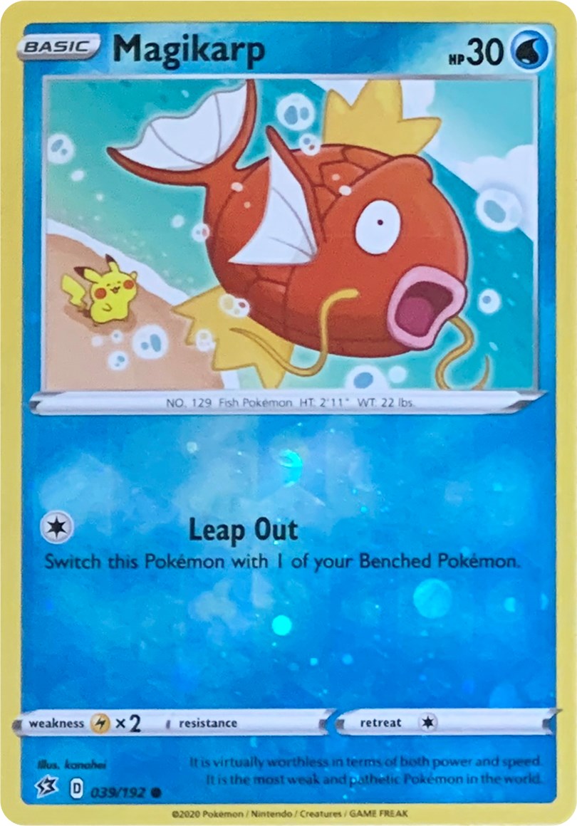 Magikarp (039/192) (Reverse Cosmos Holo) [Sword & Shield: Rebel Clash] | Shuffle n Cut Hobbies & Games