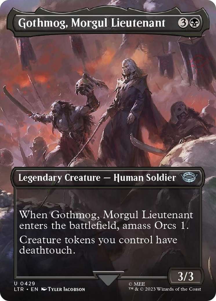 Gothmog, Morgul Lieutenant (Borderless Alternate Art) [The Lord of the Rings: Tales of Middle-Earth] | Shuffle n Cut Hobbies & Games