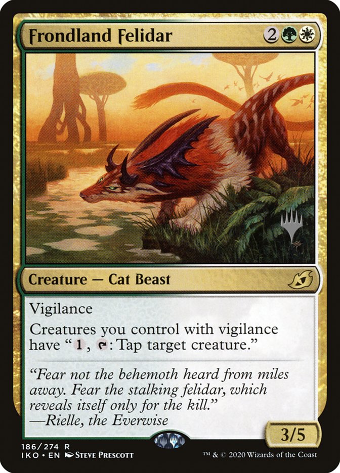 Frondland Felidar (Promo Pack) [Ikoria: Lair of Behemoths Promos] | Shuffle n Cut Hobbies & Games
