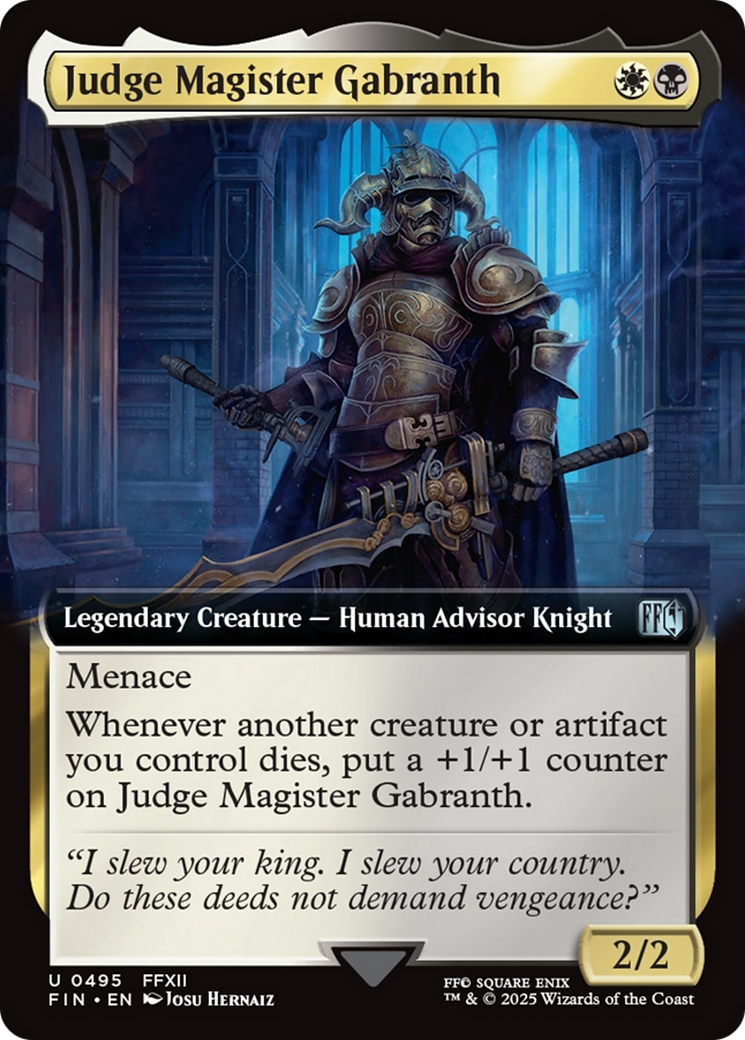 Judge Magister Gabranth (Extended Art) [FINAL FANTASY] | Shuffle n Cut Hobbies & Games