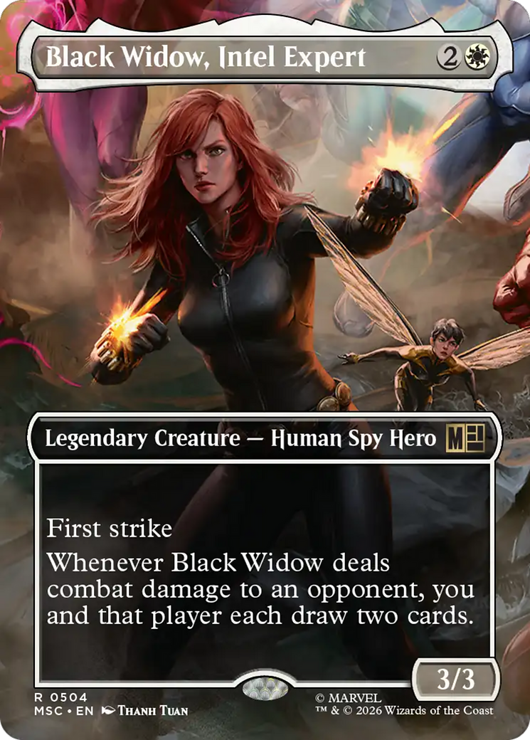 Black Widow, Intel Expert (Borderless) [Marvel Super Heroes Commander] | Shuffle n Cut Hobbies & Games