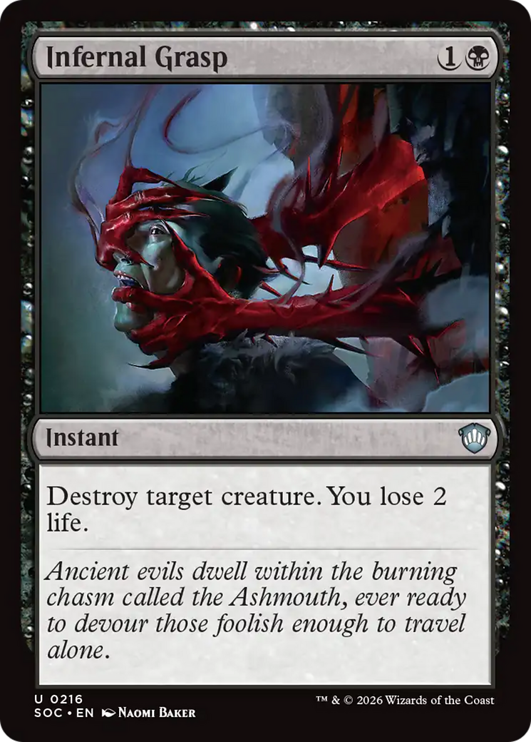Infernal Grasp [Secrets of Strixhaven Commander] | Shuffle n Cut Hobbies & Games