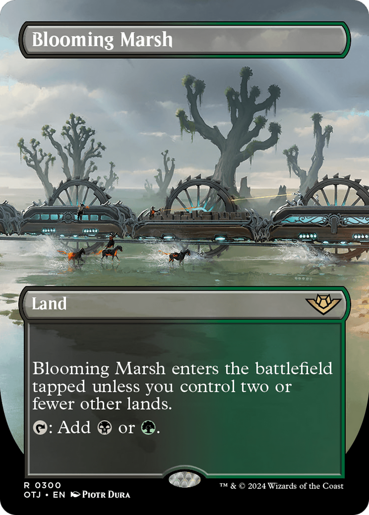 Blooming Marsh (Borderless) [Outlaws of Thunder Junction] | Shuffle n Cut Hobbies & Games