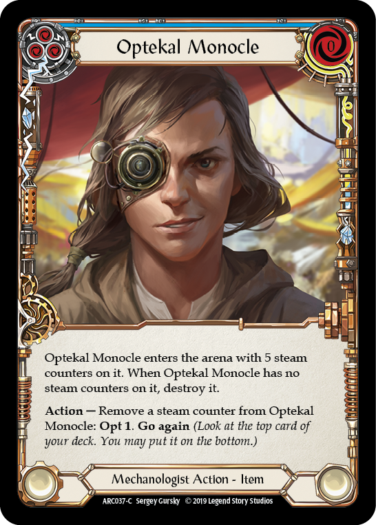 Optekal Monocle [ARC037-C] (Arcane Rising)  1st Edition Normal | Shuffle n Cut Hobbies & Games