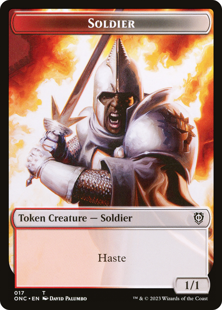 Copy // Soldier Double-Sided Token (Surge Foil) [Marvel Super Heroes Commander Tokens] | Shuffle n Cut Hobbies & Games