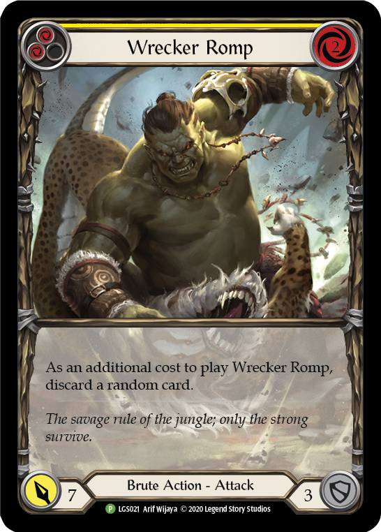 Wrecker Romp (Yellow) [LGS021] (Promo)  Rainbow Foil | Shuffle n Cut Hobbies & Games