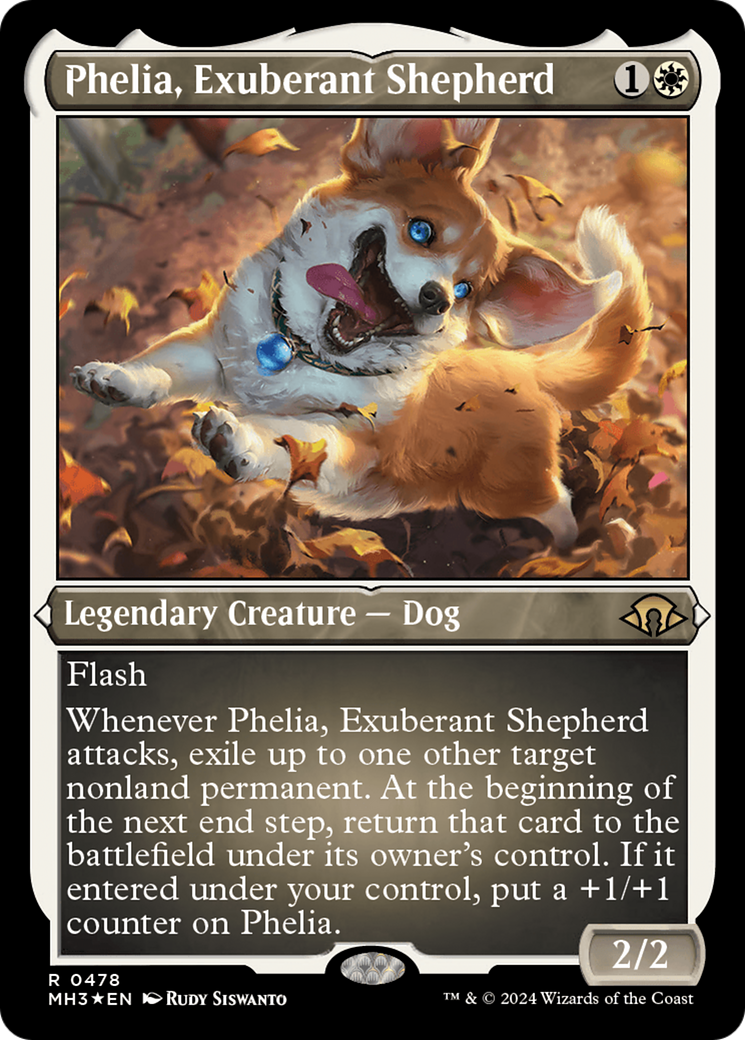 Phelia, Exuberant Shepherd (Foil Etched) [Modern Horizons 3] | Shuffle n Cut Hobbies & Games
