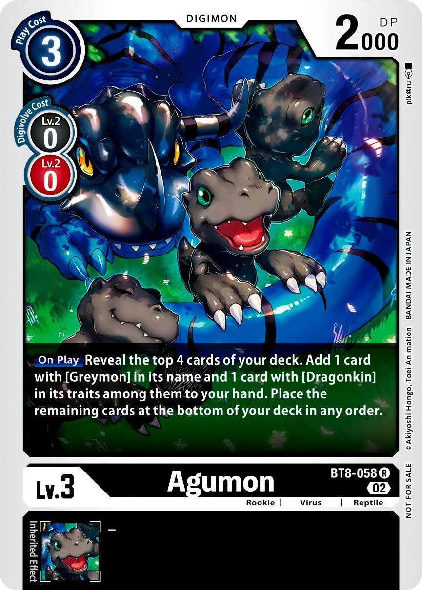 Agumon [BT8-058] (Xros Encounter Pre-Release) [New Awakening Promos] | Shuffle n Cut Hobbies & Games