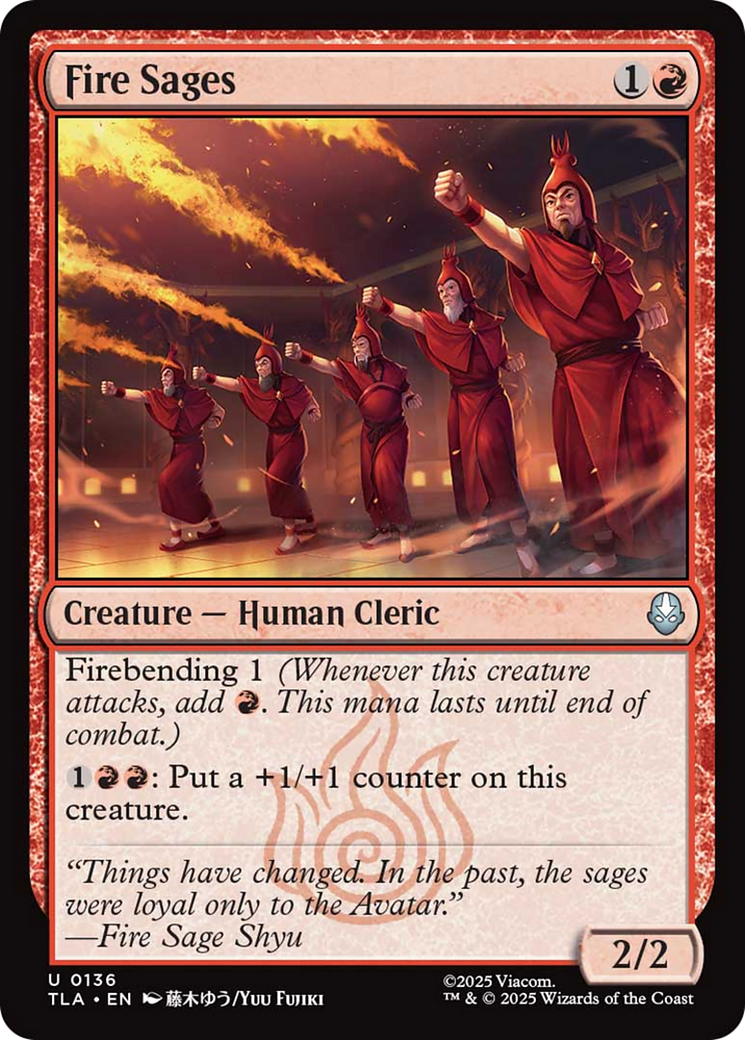 Fire Sages [Avatar: The Last Airbender] | Shuffle n Cut Hobbies & Games
