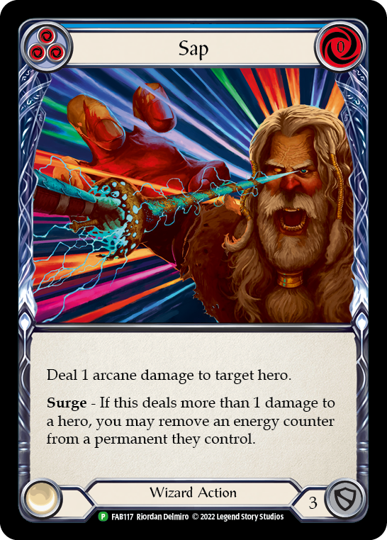 Sap (Blue) [FAB117] (Promo)  Rainbow Foil | Shuffle n Cut Hobbies & Games