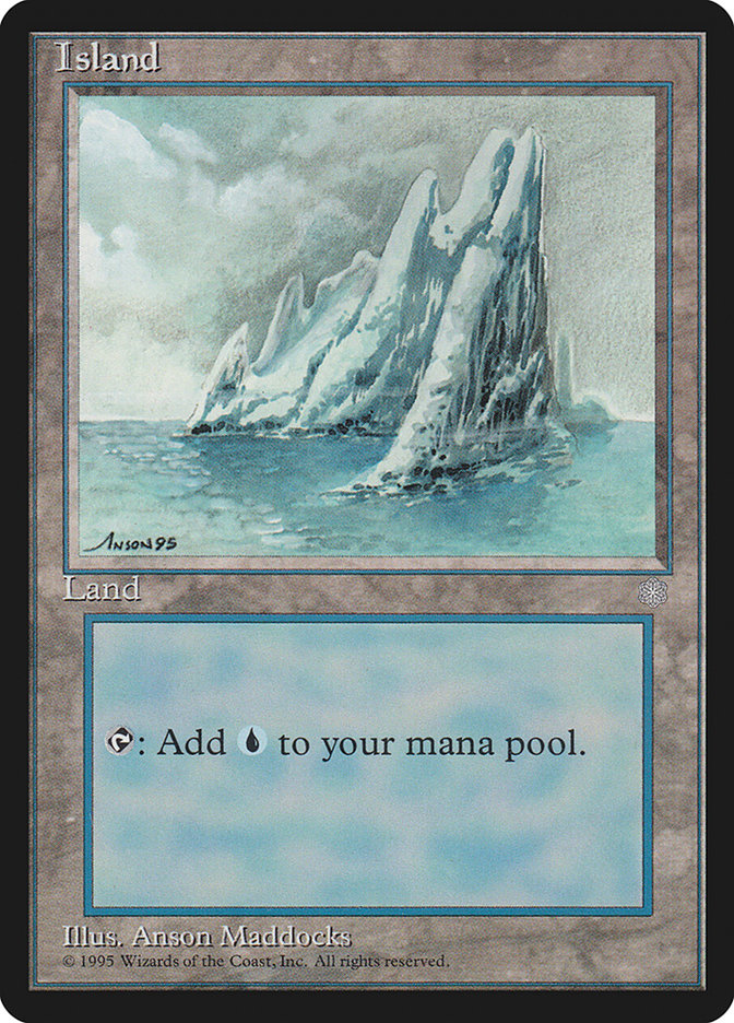 Island (No Birds / Signature on Left) [Ice Age] | Shuffle n Cut Hobbies & Games