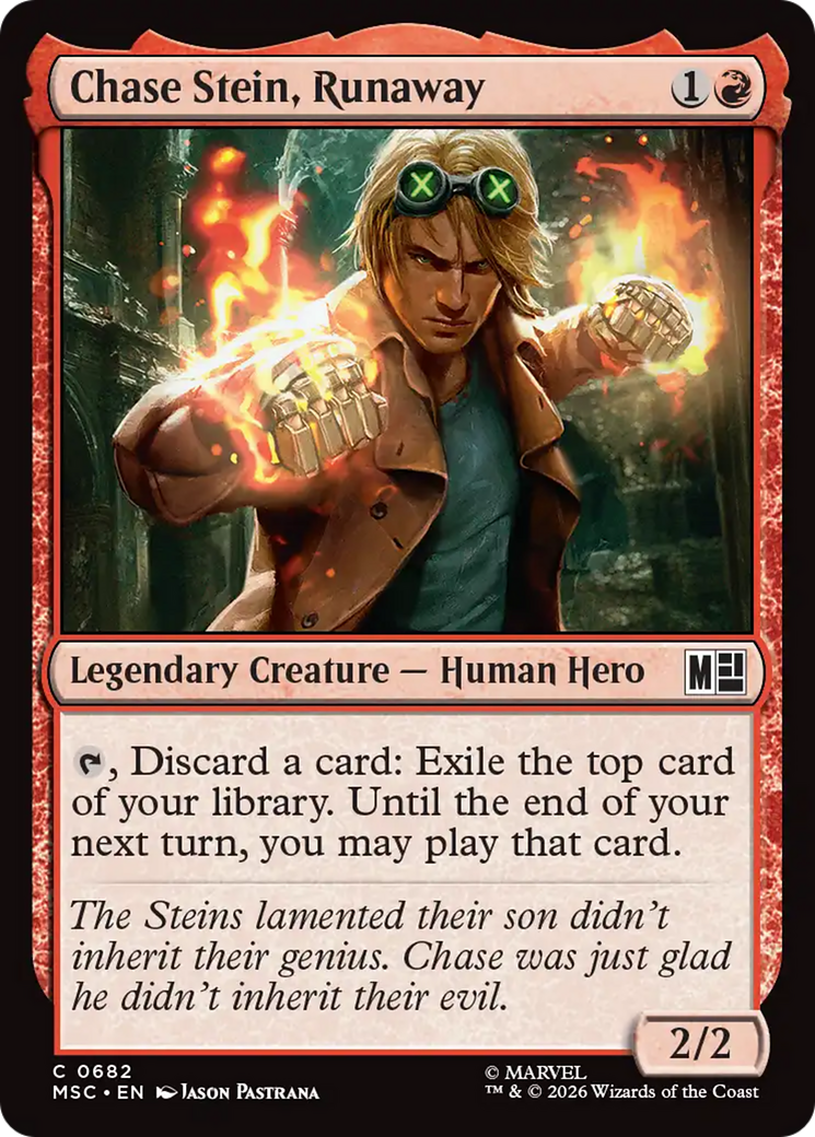 Chase Stein, Runaway [Marvel Super Heroes Commander] | Shuffle n Cut Hobbies & Games