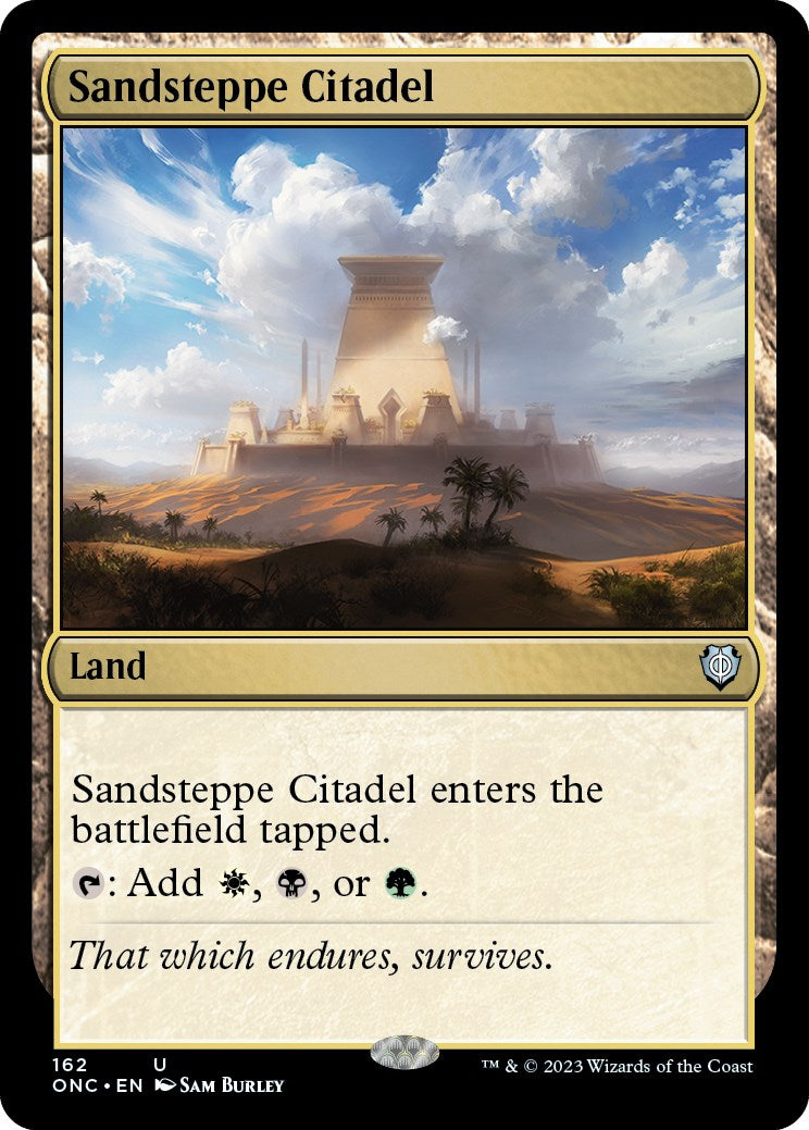 Sandsteppe Citadel [Phyrexia: All Will Be One Commander] | Shuffle n Cut Hobbies & Games