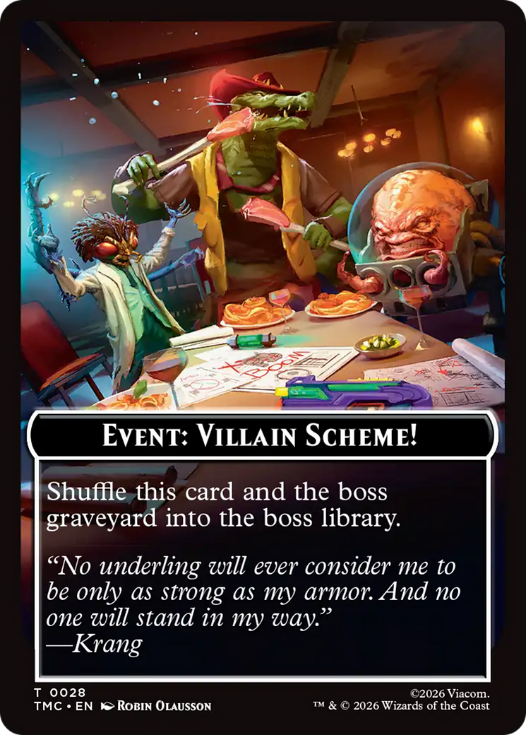 Event: Villain Scheme! [Teenage Mutant Ninja Turtles Commander Tokens] | Shuffle n Cut Hobbies & Games