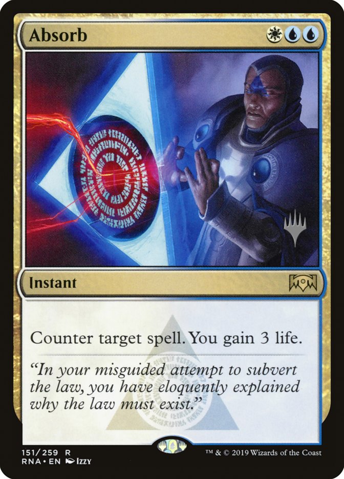 Absorb (Promo Pack) [Ravnica Allegiance Promos] | Shuffle n Cut Hobbies & Games