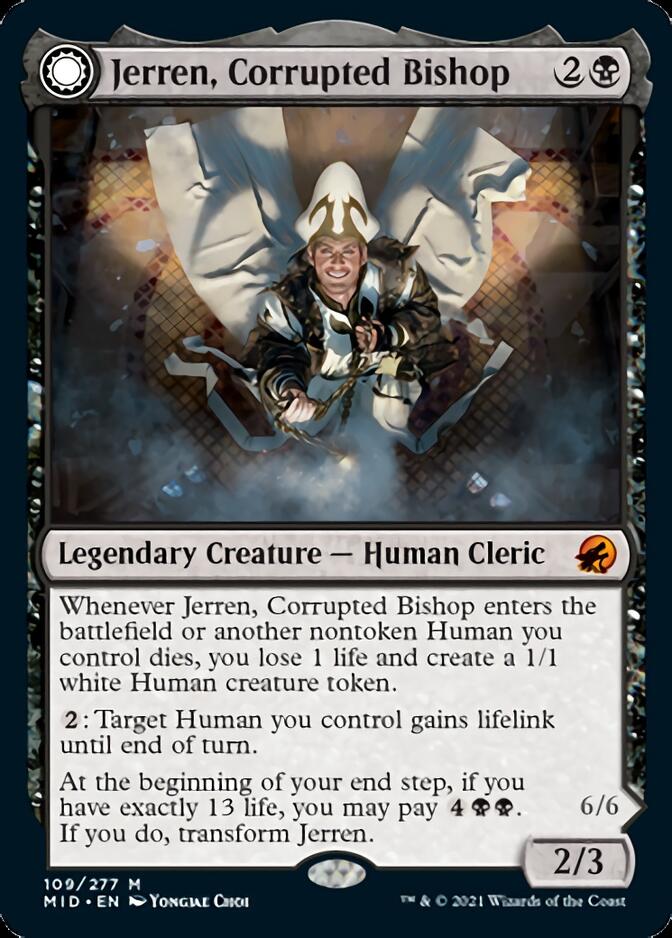 Jerren, Corrupted Bishop // Ormendahl, the Corrupted [Innistrad: Midnight Hunt] | Shuffle n Cut Hobbies & Games