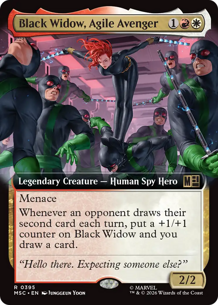 Black Widow, Agile Avenger (Extended Art) [Marvel Super Heroes Commander] | Shuffle n Cut Hobbies & Games