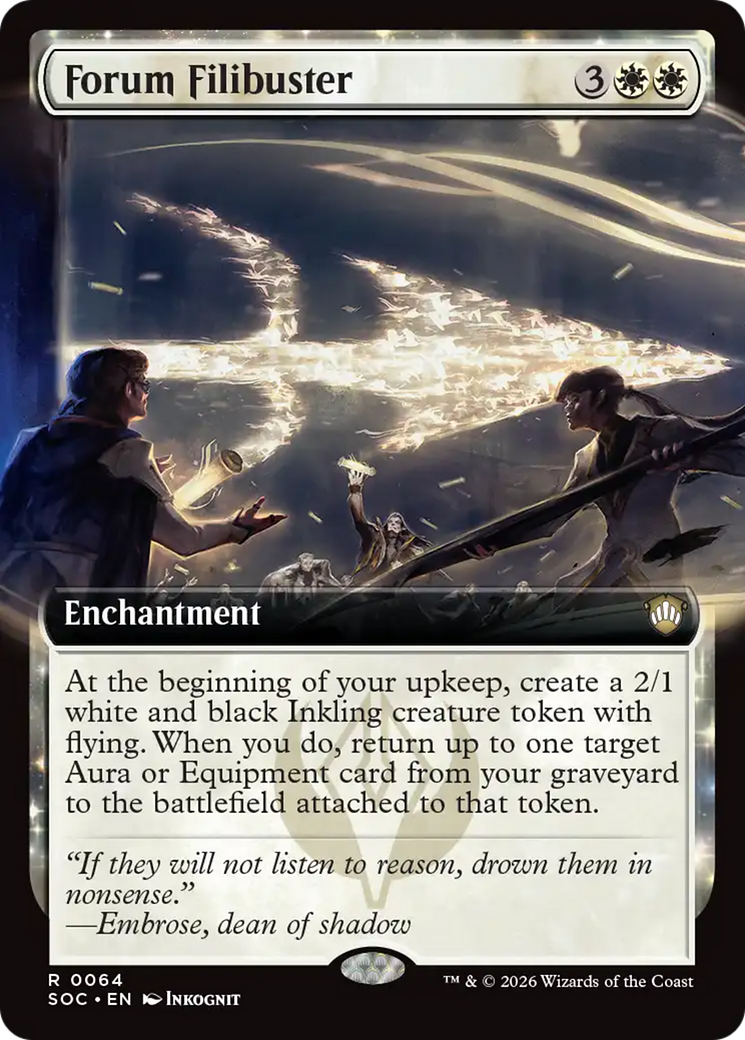 Forum Filibuster (Extended Art) [Secrets of Strixhaven Commander] | Shuffle n Cut Hobbies & Games