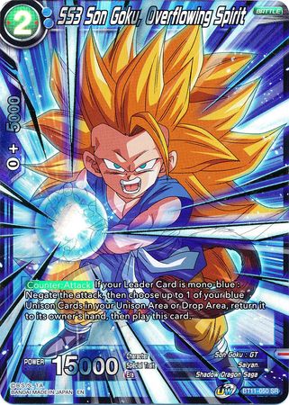 SS3 Son Goku, Overflowing Spirit (BT11-050) [Vermilion Bloodline 2nd Edition] | Shuffle n Cut Hobbies & Games