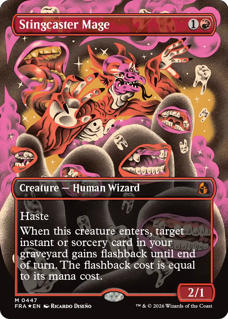 Stingcaster Mage (Borderless) (0447) [Reality Fracture] | Shuffle n Cut Hobbies & Games