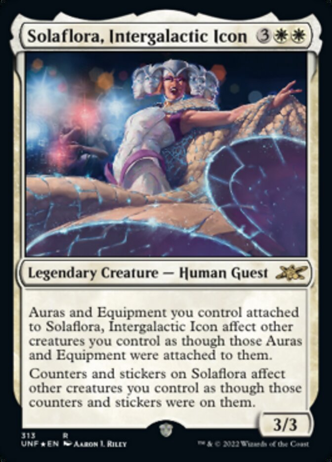 Solaflora, Intergalactic Icon (Galaxy Foil) [Unfinity] | Shuffle n Cut Hobbies & Games