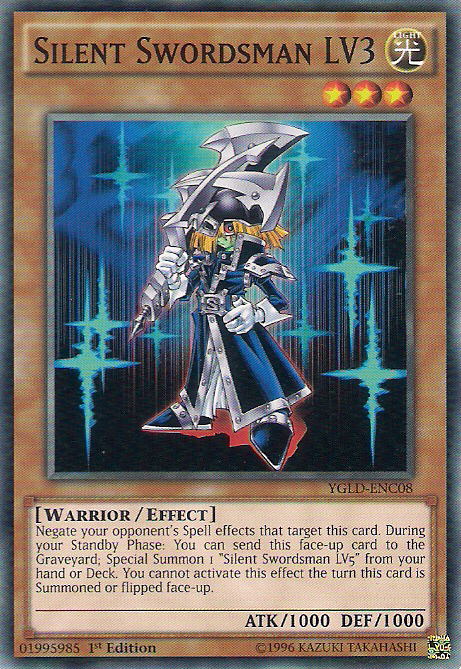 Silent Swordsman LV3 [YGLD-ENC08] Common | Shuffle n Cut Hobbies & Games