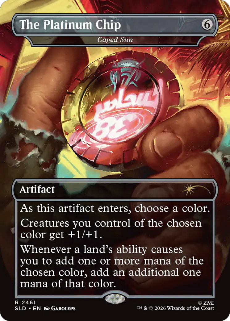 The Platinum Chip - Caged Sun [Secret Lair Drop Series] | Shuffle n Cut Hobbies & Games