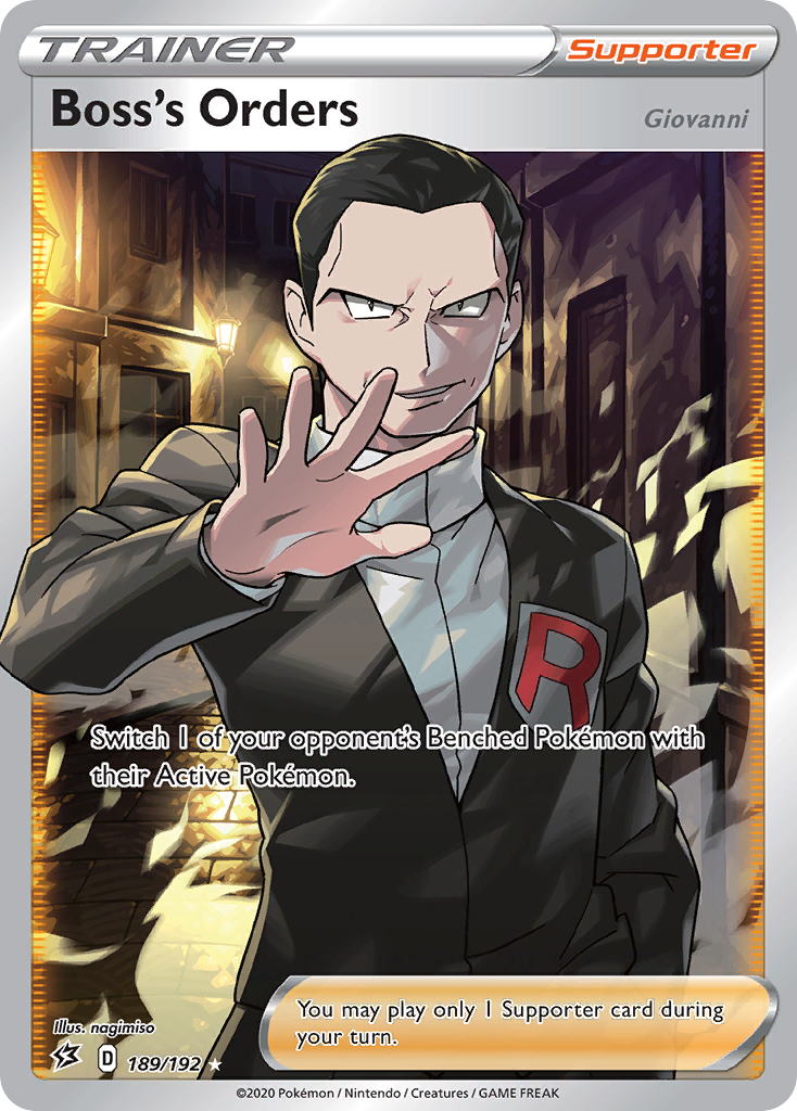 Boss's Orders (189/192) (Giovanni) [Sword & Shield: Rebel Clash] | Shuffle n Cut Hobbies & Games