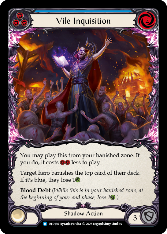 Vile Inquisition (Blue) [DTD180] (Dusk Till Dawn) | Shuffle n Cut Hobbies & Games