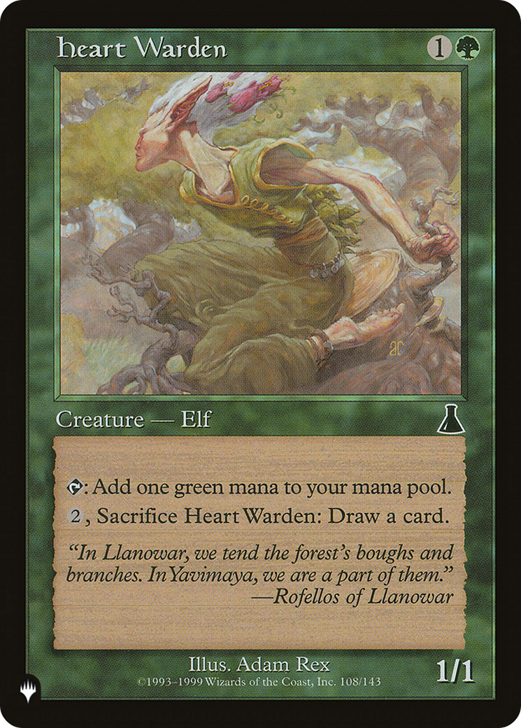 Heart Warden [The List] | Shuffle n Cut Hobbies & Games