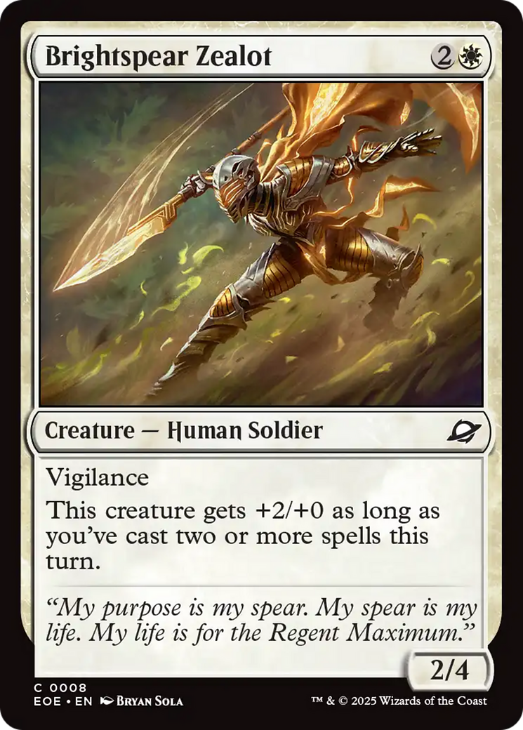 Brightspear Zealot [Edge of Eternities] | Shuffle n Cut Hobbies & Games