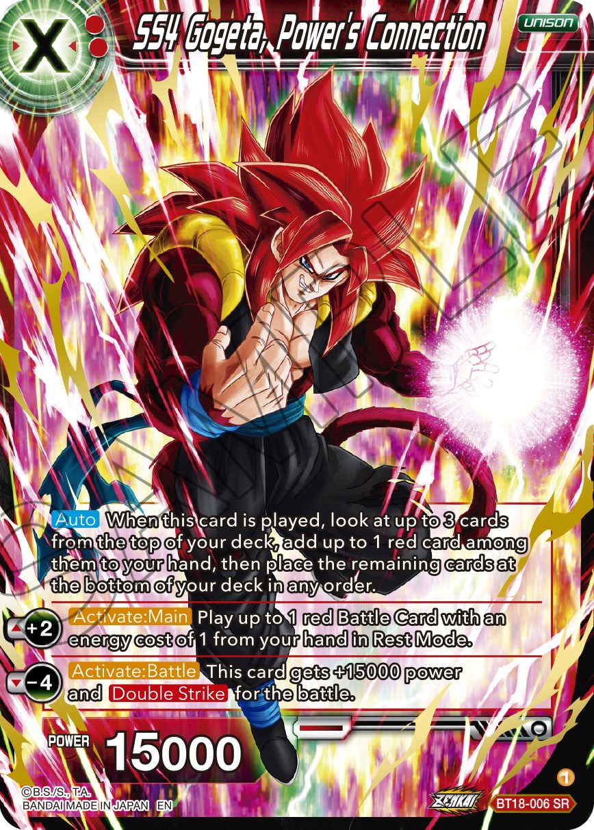 SS4 Gogeta, Power's Connection (BT18-006) [Dawn of the Z-Legends] | Shuffle n Cut Hobbies & Games