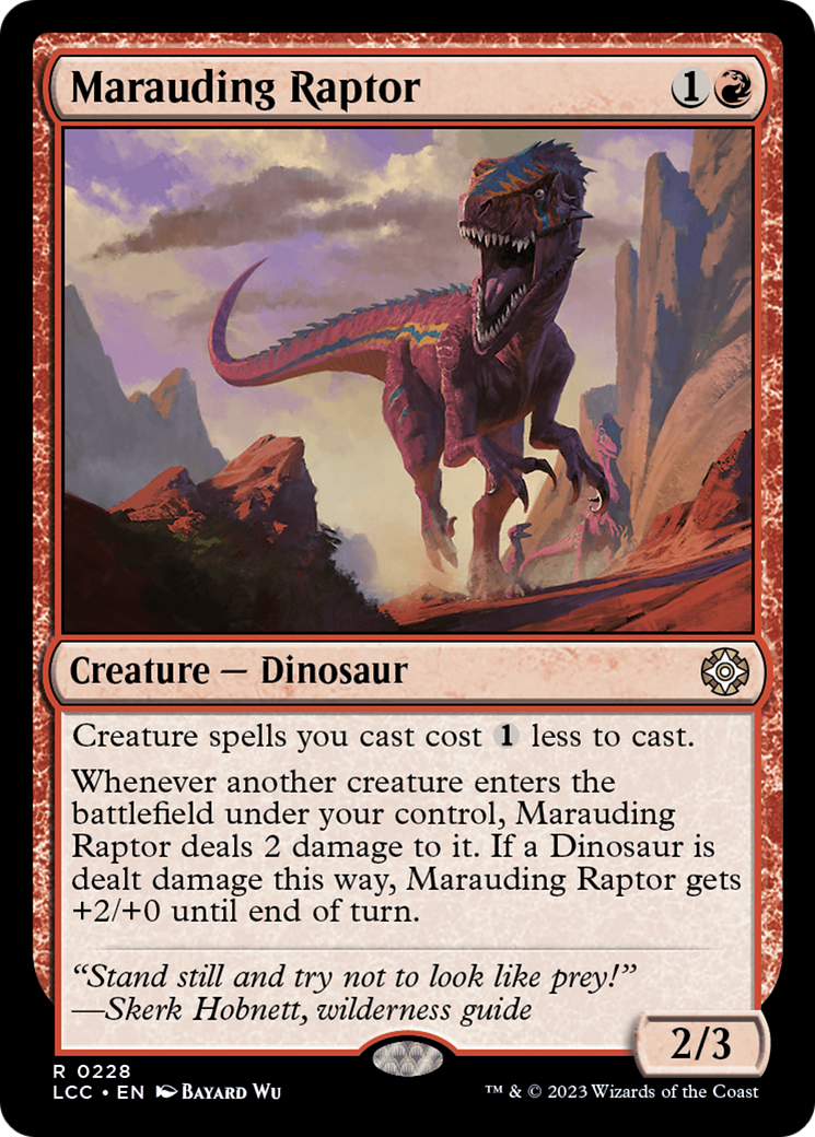 Marauding Raptor [The Lost Caverns of Ixalan Commander] | Shuffle n Cut Hobbies & Games