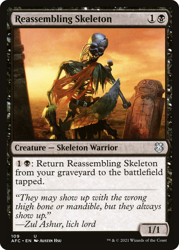 Reassembling Skeleton [Dungeons & Dragons: Adventures in the Forgotten Realms Commander] | Shuffle n Cut Hobbies & Games