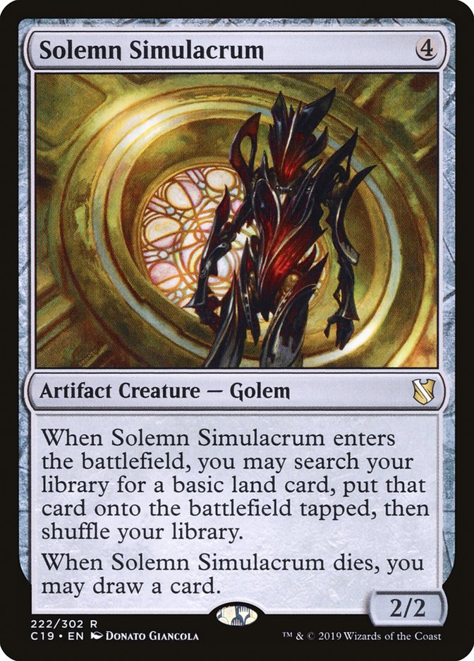 Solemn Simulacrum [Commander 2019] | Shuffle n Cut Hobbies & Games