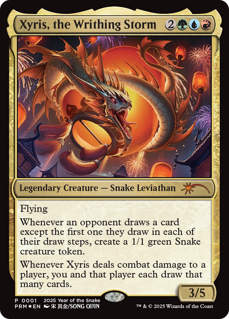 Xyris, the Writhing Storm (Year of the Snake 2025) [Standard Showdown Promos] | Shuffle n Cut Hobbies & Games