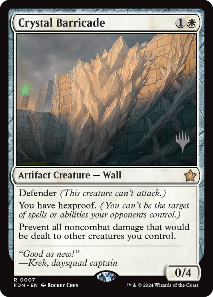 Crystal Barricade [Foundations Promos] | Shuffle n Cut Hobbies & Games