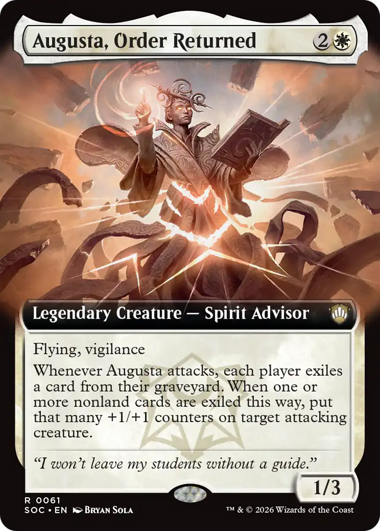 Augusta, Order Returned (Extended Art) [Secrets of Strixhaven Commander] | Shuffle n Cut Hobbies & Games