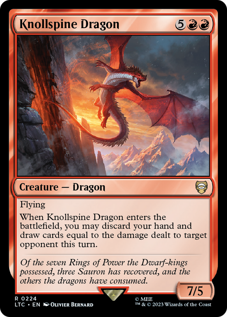 Knollspine Dragon [The Lord of the Rings: Tales of Middle-Earth Commander] | Shuffle n Cut Hobbies & Games