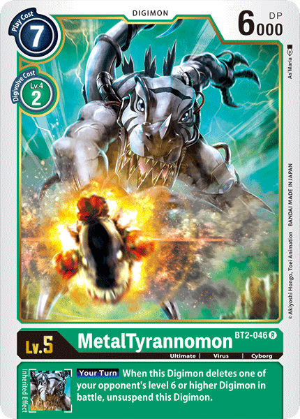 MetalTyrannomon [BT2-046] [Release Special Booster Ver.1.0] | Shuffle n Cut Hobbies & Games