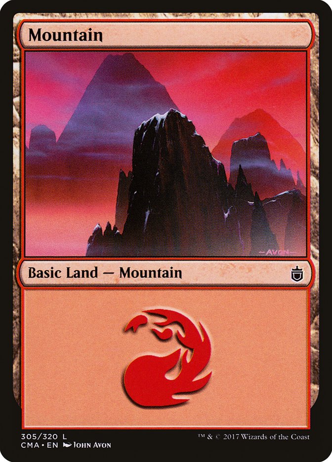 Mountain (305) [Commander Anthology] | Shuffle n Cut Hobbies & Games