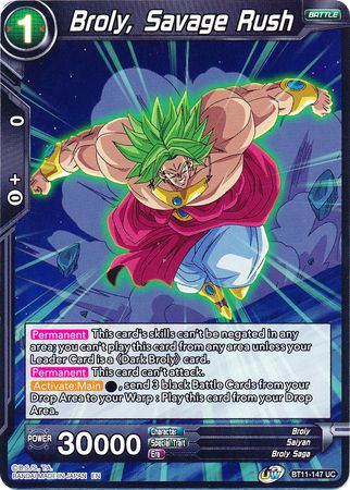 Broly, Savage Rush (BT11-147) [Vermilion Bloodline] | Shuffle n Cut Hobbies & Games