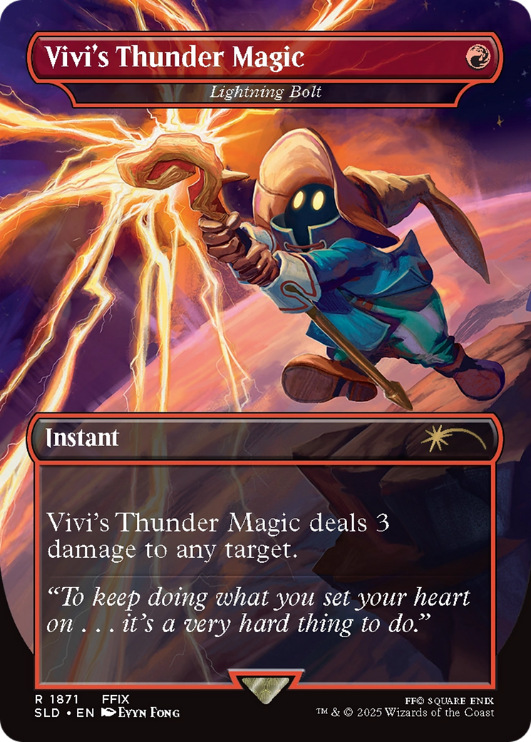 Vivi's Thunder Magic - Lightning Bolt [Secret Lair Drop Series] | Shuffle n Cut Hobbies & Games